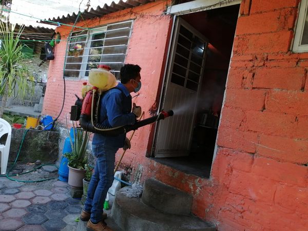 CONTINUA SANITIZACIÓN CONTRA COVID-19 Y NEBULIZACIÓN PARA COBATIR DENGUE EN EL MUNICIPIO.