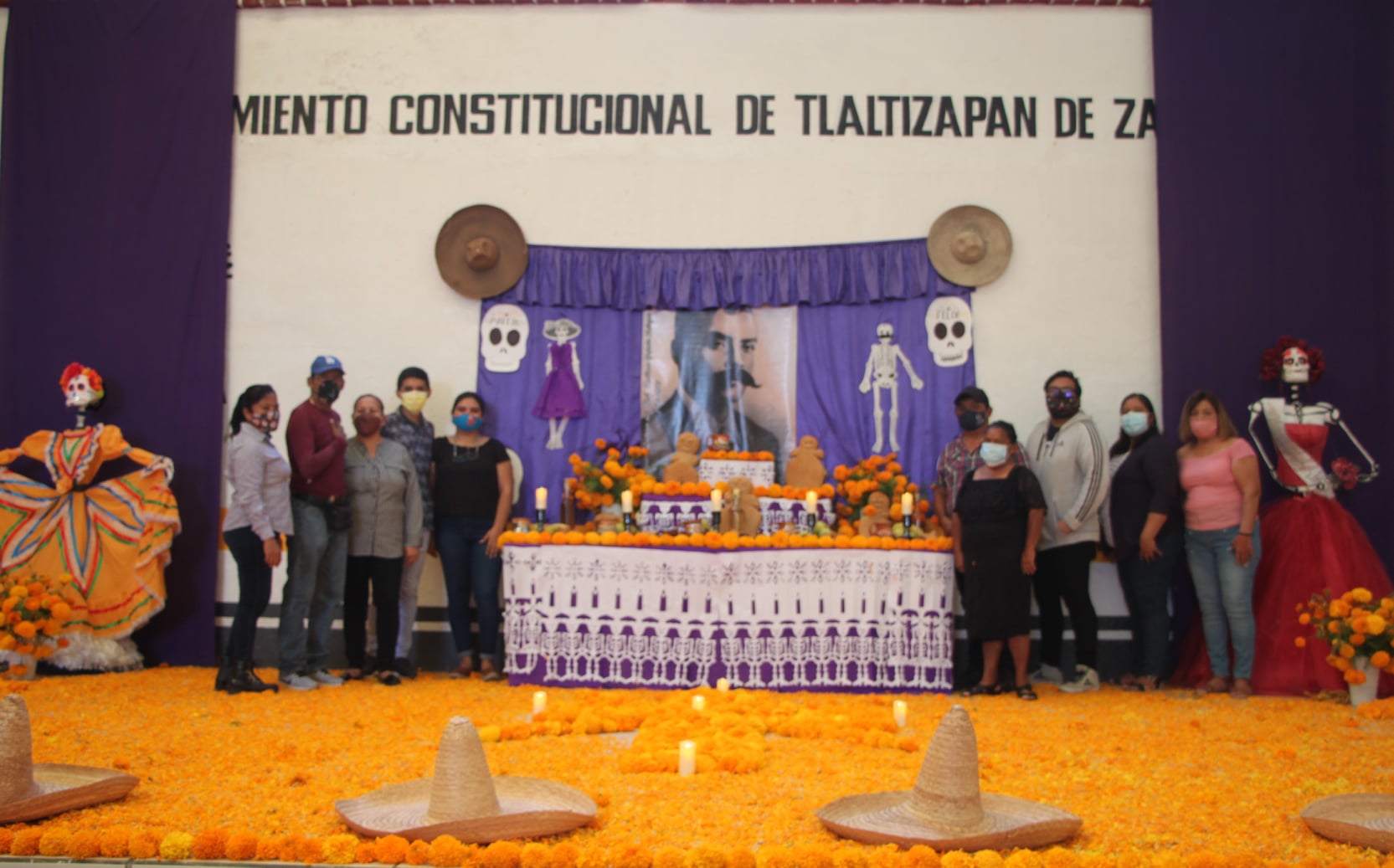 SE COLOCÓ UNA OFRENDA AL GENERAL EMILIANO ZAPATA SALAZAR 