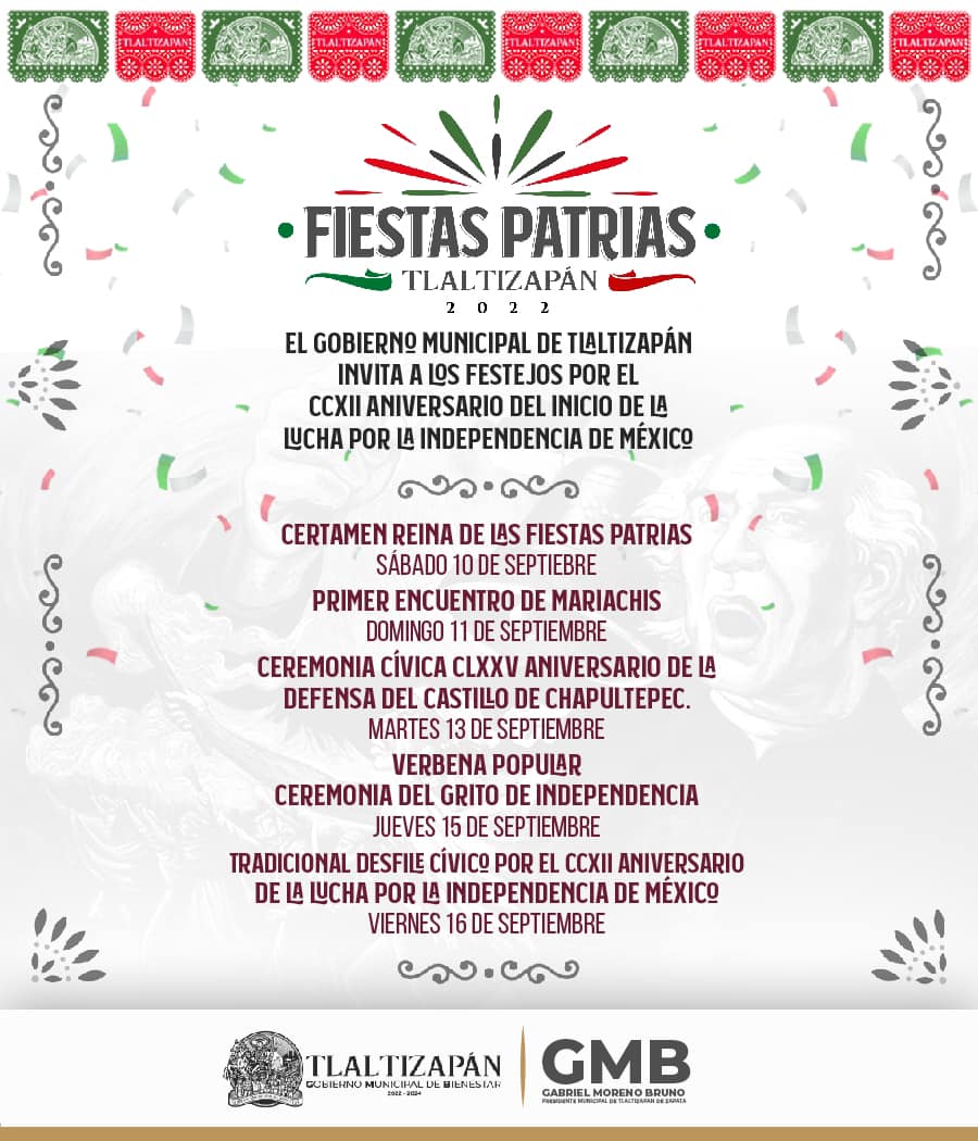 FIESTAS PATRIAS TLALTIZAPÁN 2022