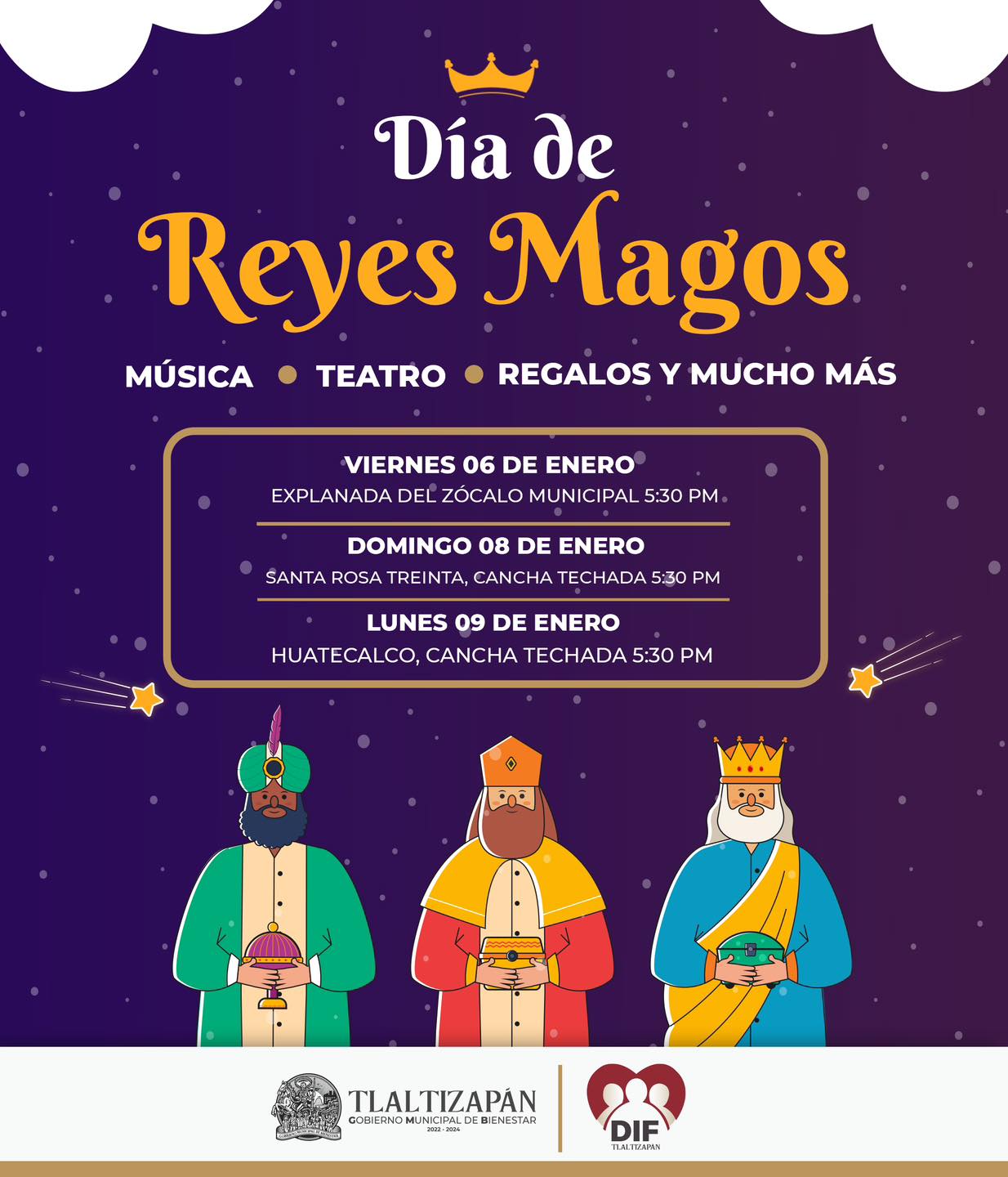 FESTEJO DE DÍA DE REYES MAGOS EN TLALTIZAPÁN