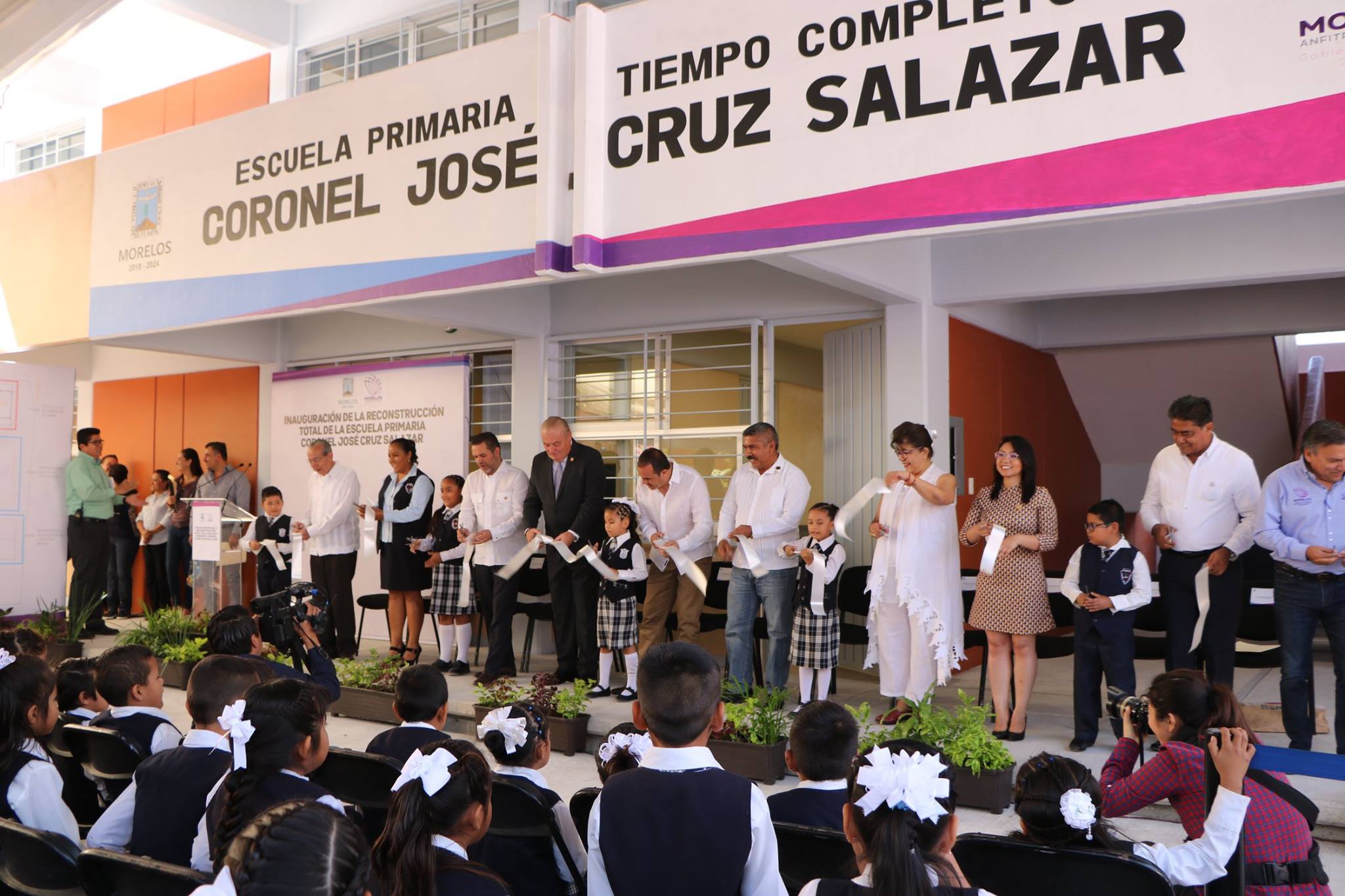 SE INAUGURARON NUEVAS INSTALACIONES DE LA ESCUELA PRIMARIA, “CORONEL JOSE CRUZ SALAZAR” DE ACAMILPA.