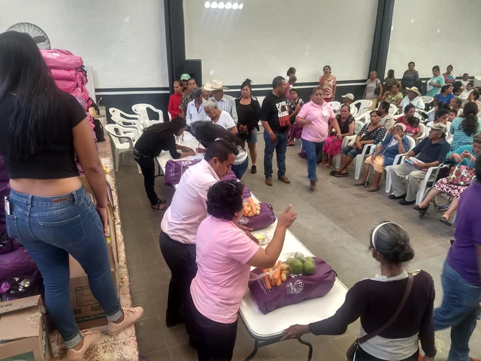 ENTREGA DE DESPENSAS POR PARTE DEL DIF MUNICIPAL Y ESTATAL.