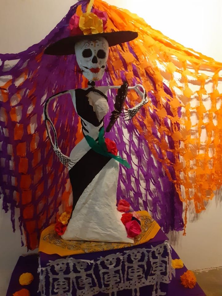 EXHIBICIÓN DE CATRINA EN EL PARQUE CHAPULTEPEC DE CUERNAVACA MORELOS.