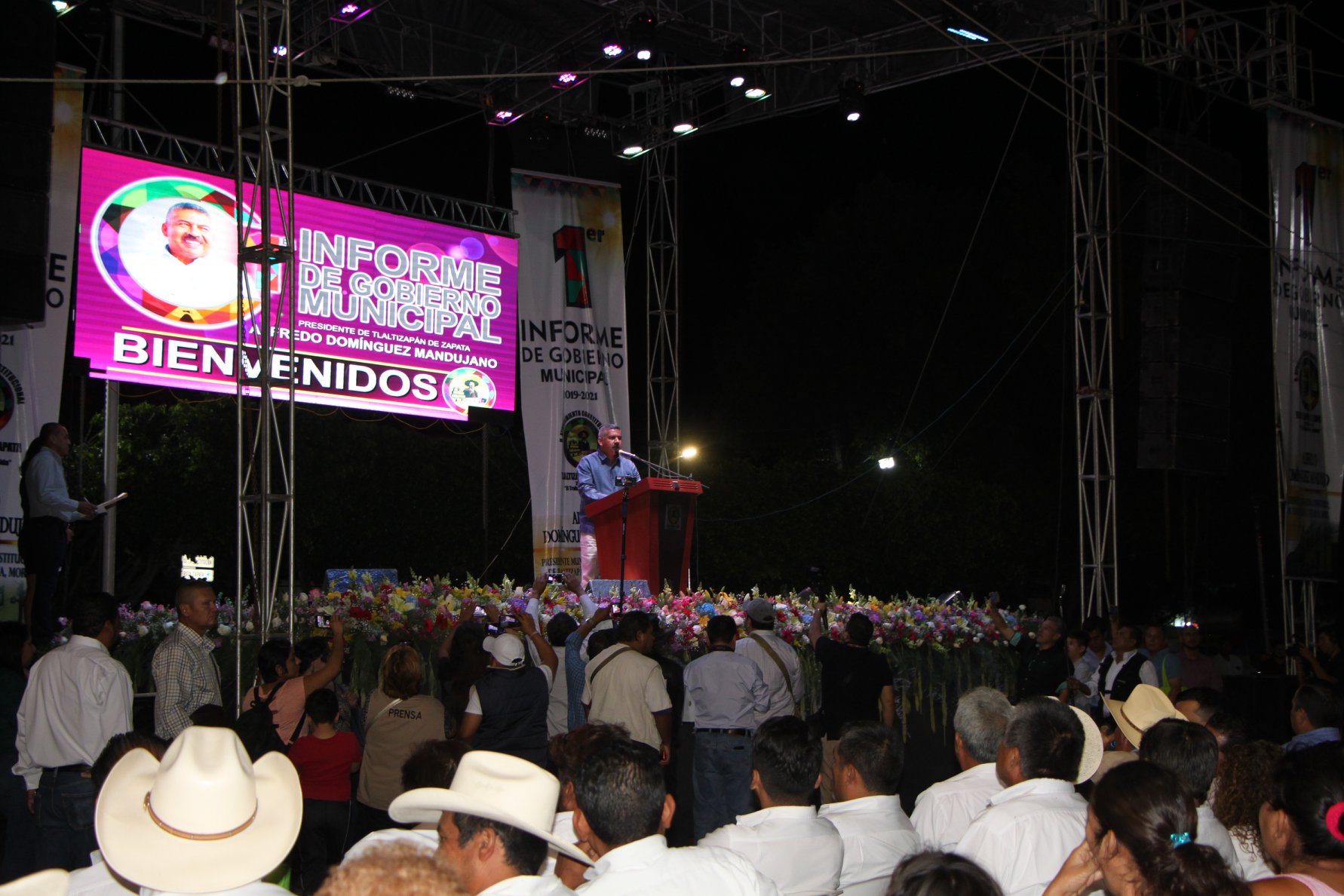 PRIMER INFORME DE GOBIERNO DEL PRESIDENTE MUNICIPAL, ALFREDO DOMÍNGUEZ MANDUJANO.