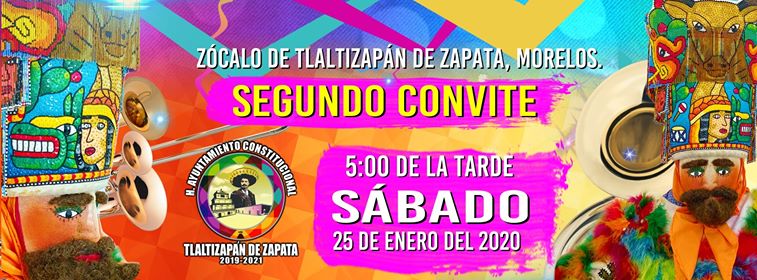 SEGUNDO CONVITE PREVIO AL CARNAVAL TLALTIZAPÁN  2020.