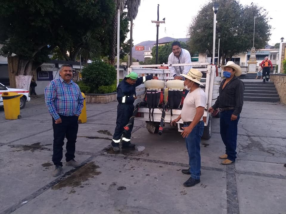 SE INICIA CAMPAÑA DE SANITIZACIÓN ANTE EL COVID-19.