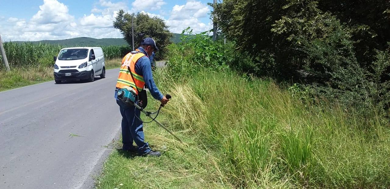 SEGUIMOS TRABAJANDO EN LA LIMPIEZA DE MALEZA EN TLALTIZAPÁN.  