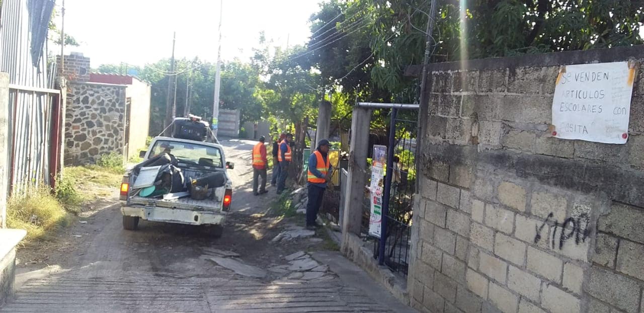 SIGUE EL PROGRAMA DE DESCHACHARRIZACIÓN EN TLALTIZAPÁN.